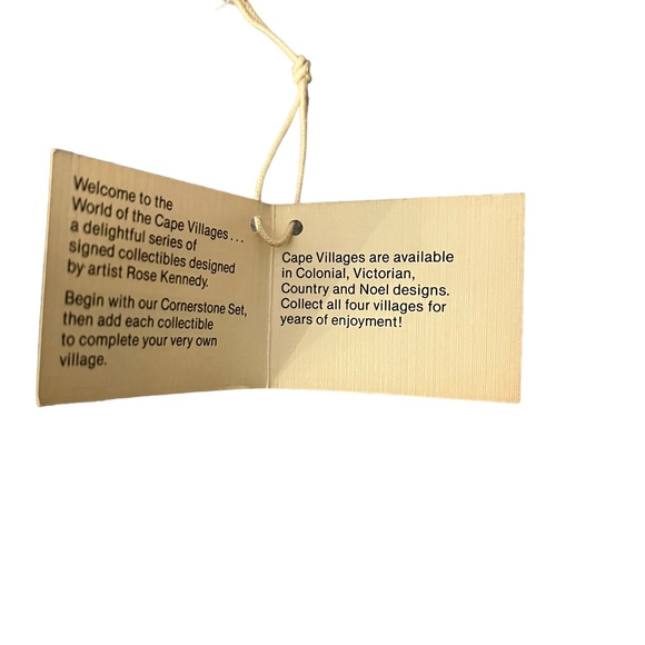 Vintage 1990 Cape Craftsman Colonial Village by Artist Rose Kennedy 3 Piece Set - Picture 9 of 10